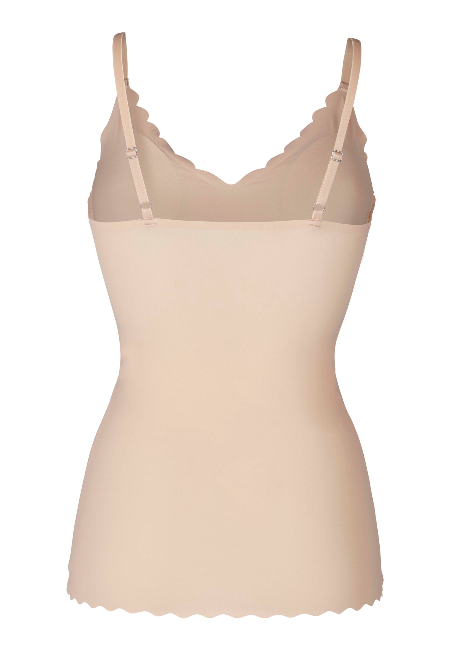 Skiny Damen Spaghettishirt herausnehmbare Pads Micro Lovers (Beige)