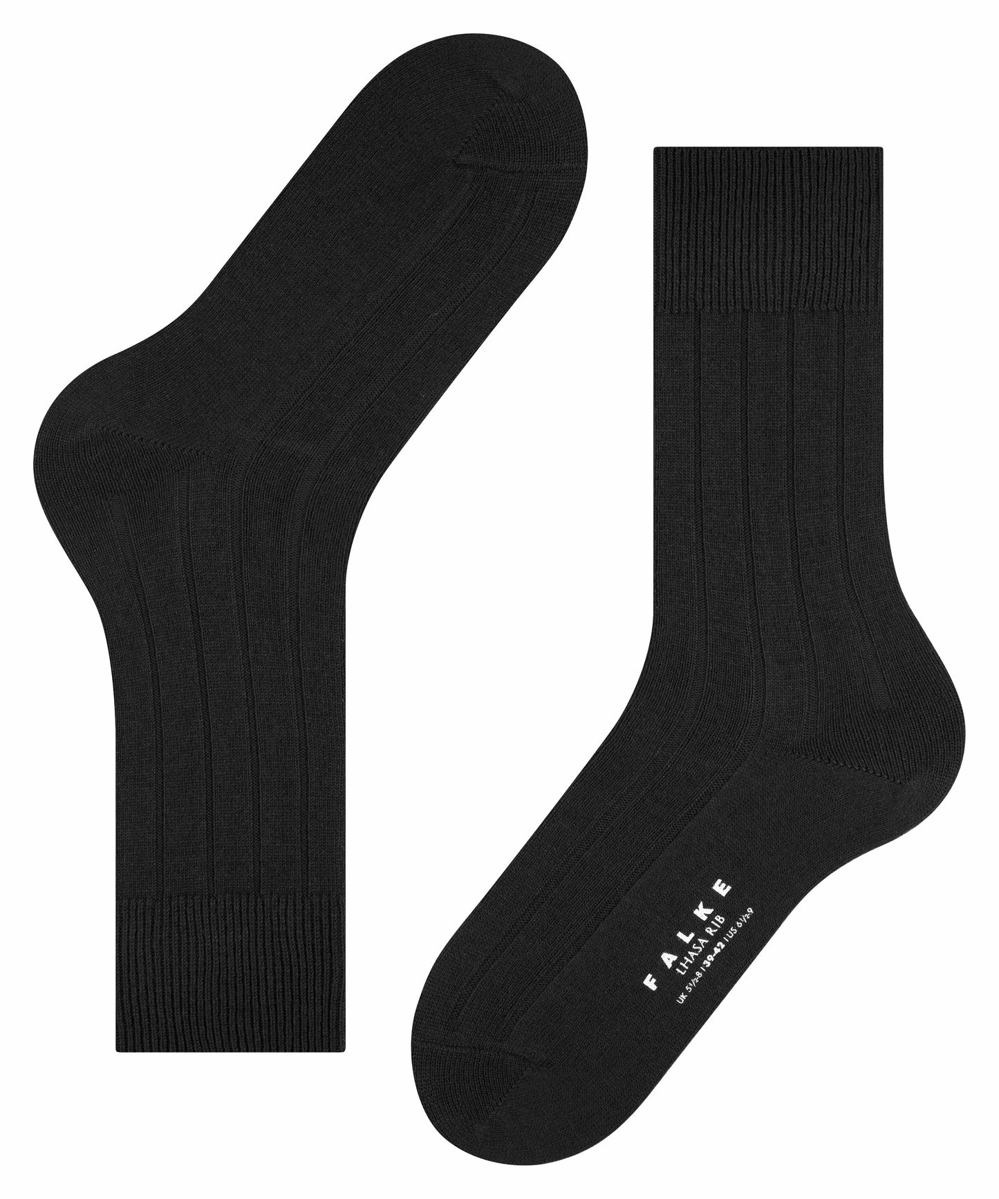 Socken Lhasa Rib (Black)