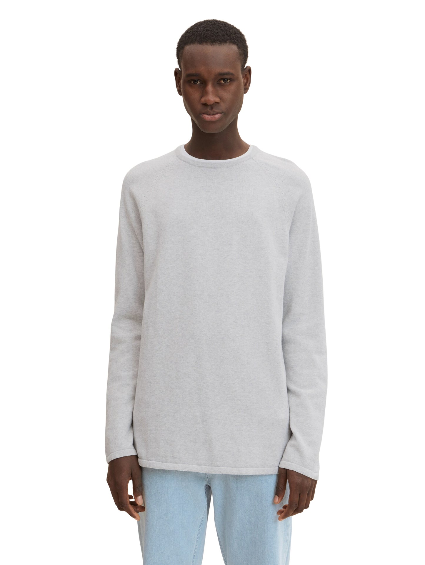 basic knit pullover (Light Stone Gr)