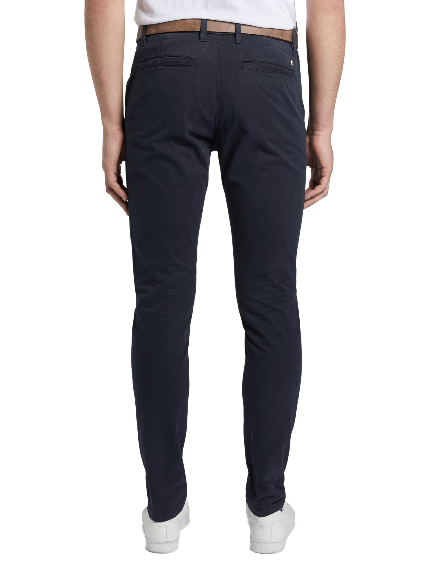 Slim Chino with belt (Sky Captain Bl)