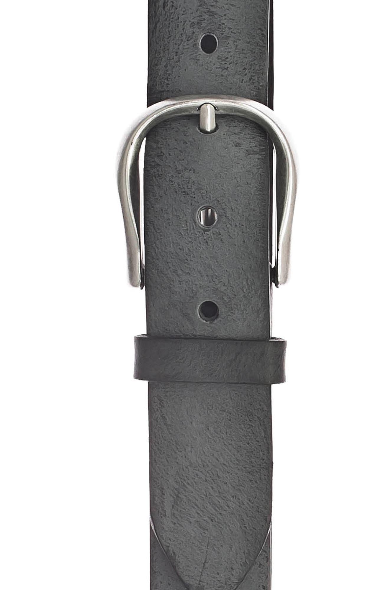 35 mm Vollledergürtel (Schwarz)