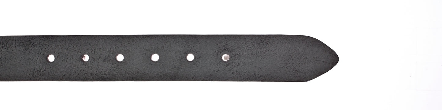 35 mm Vollledergürtel (Schwarz)