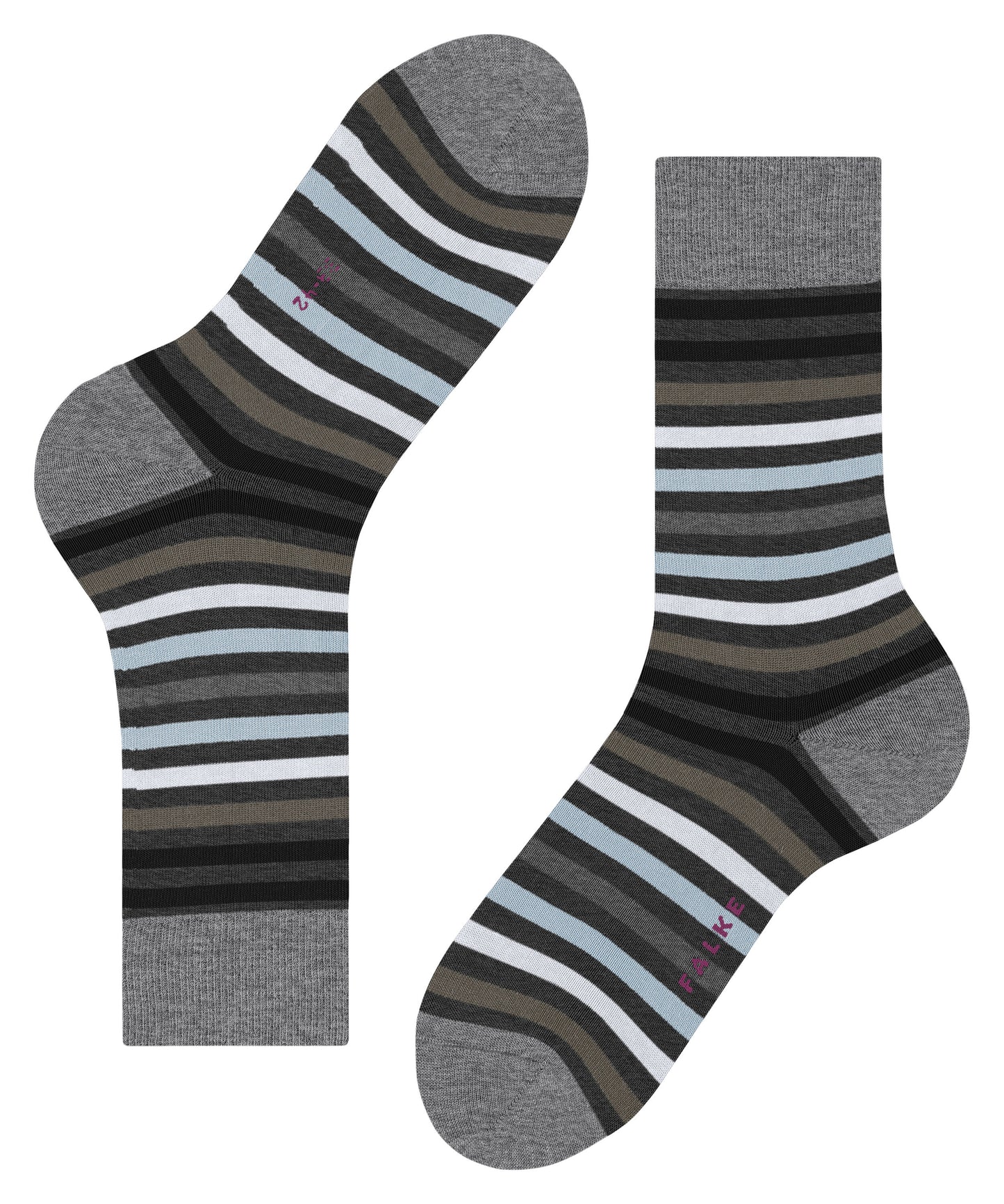 Socken Tinted Stripe (Asphalt Mel.)