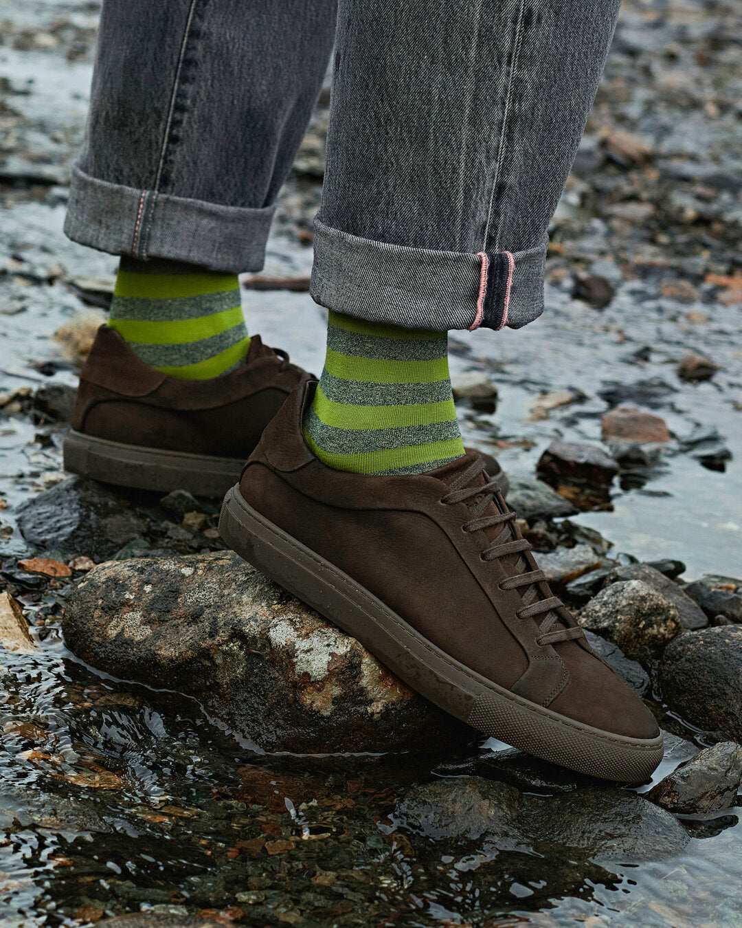 Socken Sensitive Mapped Line (Sesame)