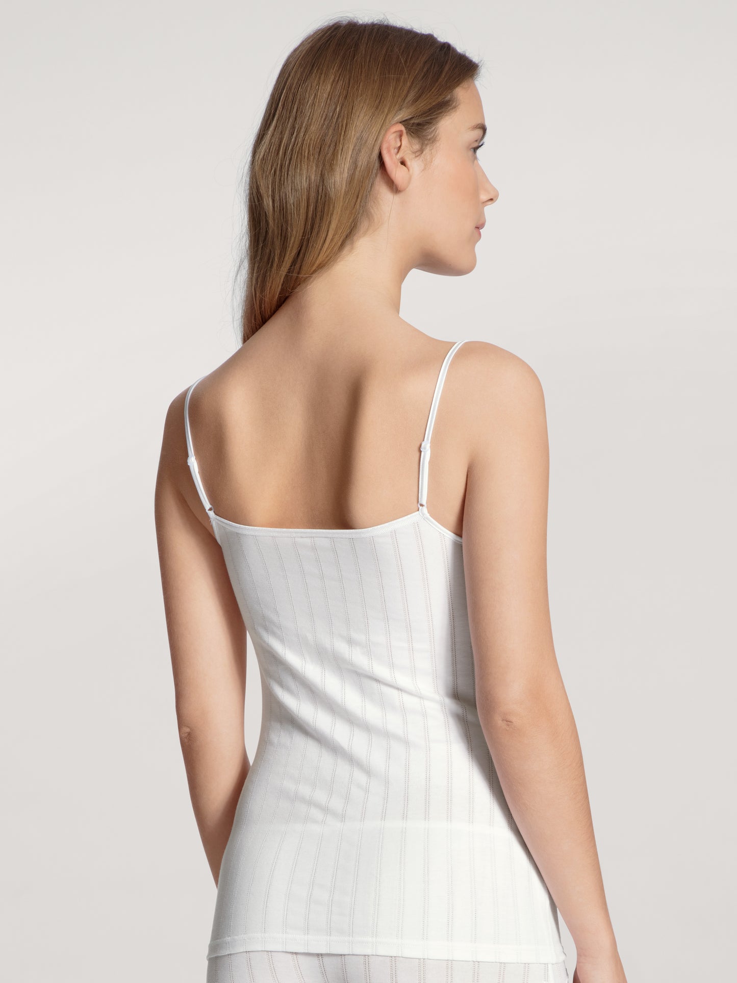 DAMEN Spaghetti-Top (Weiss)