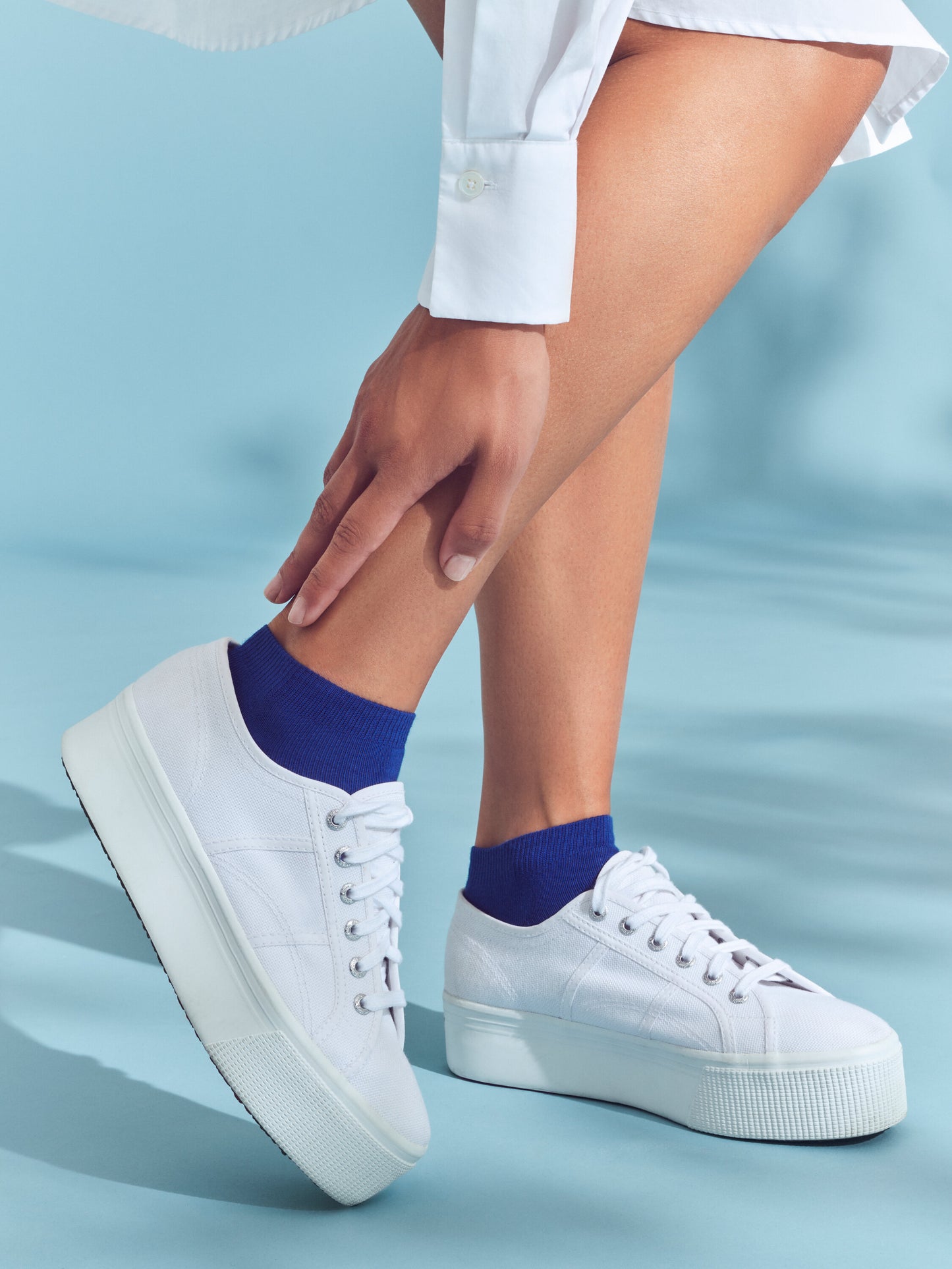 Sneakersocken Family (White)
