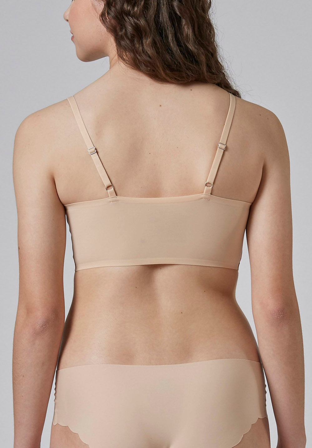 Skiny Damen Bustier herausnehmbare Pads Micro Essentials (Beige)