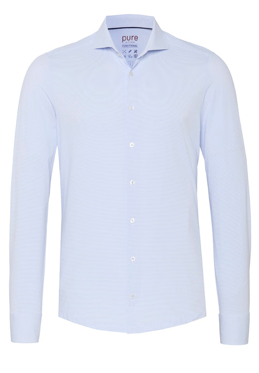PURE- Functional Hemd Langarm (Uni Hellblau)