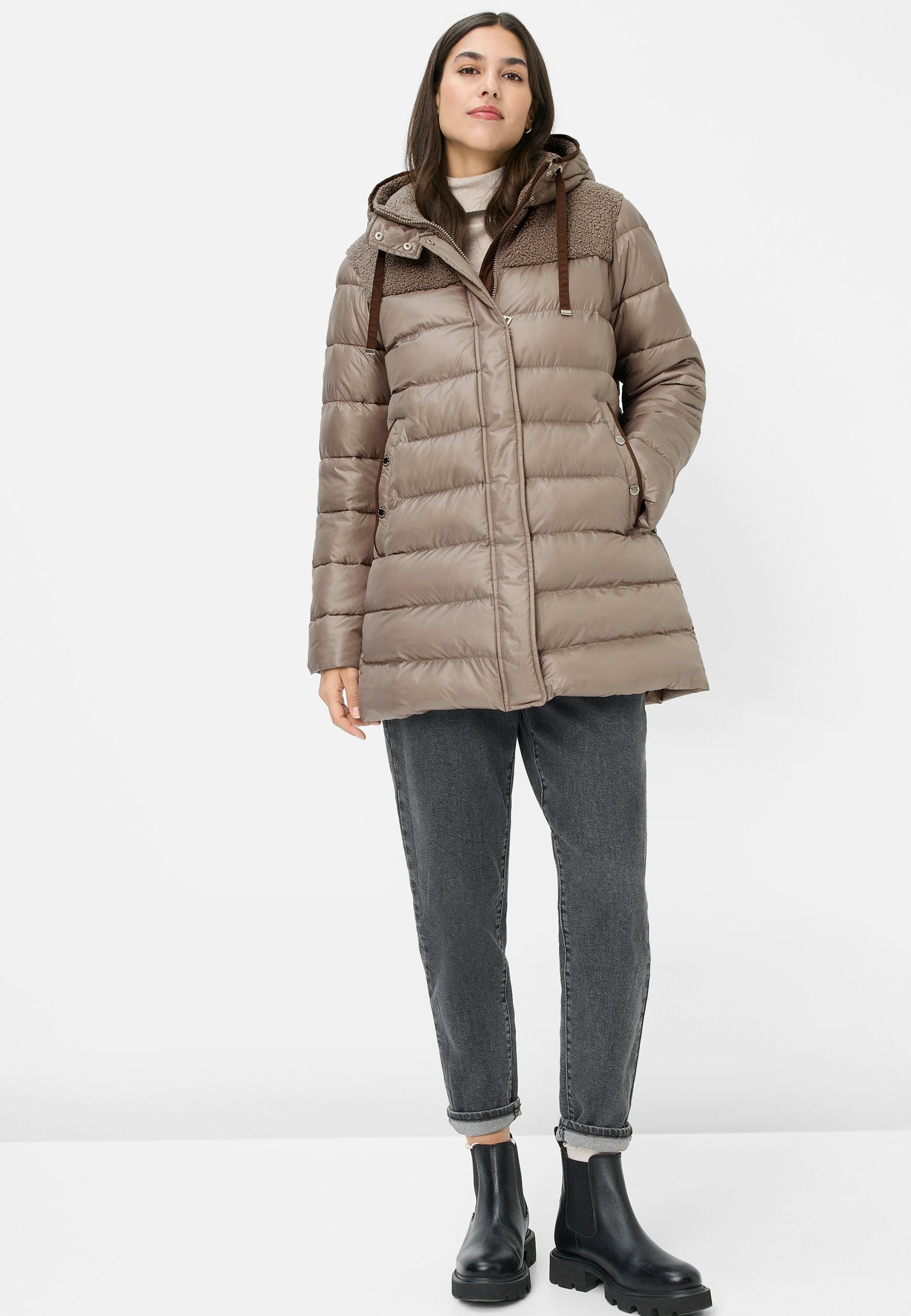Steppjacke (Beige/kitt)