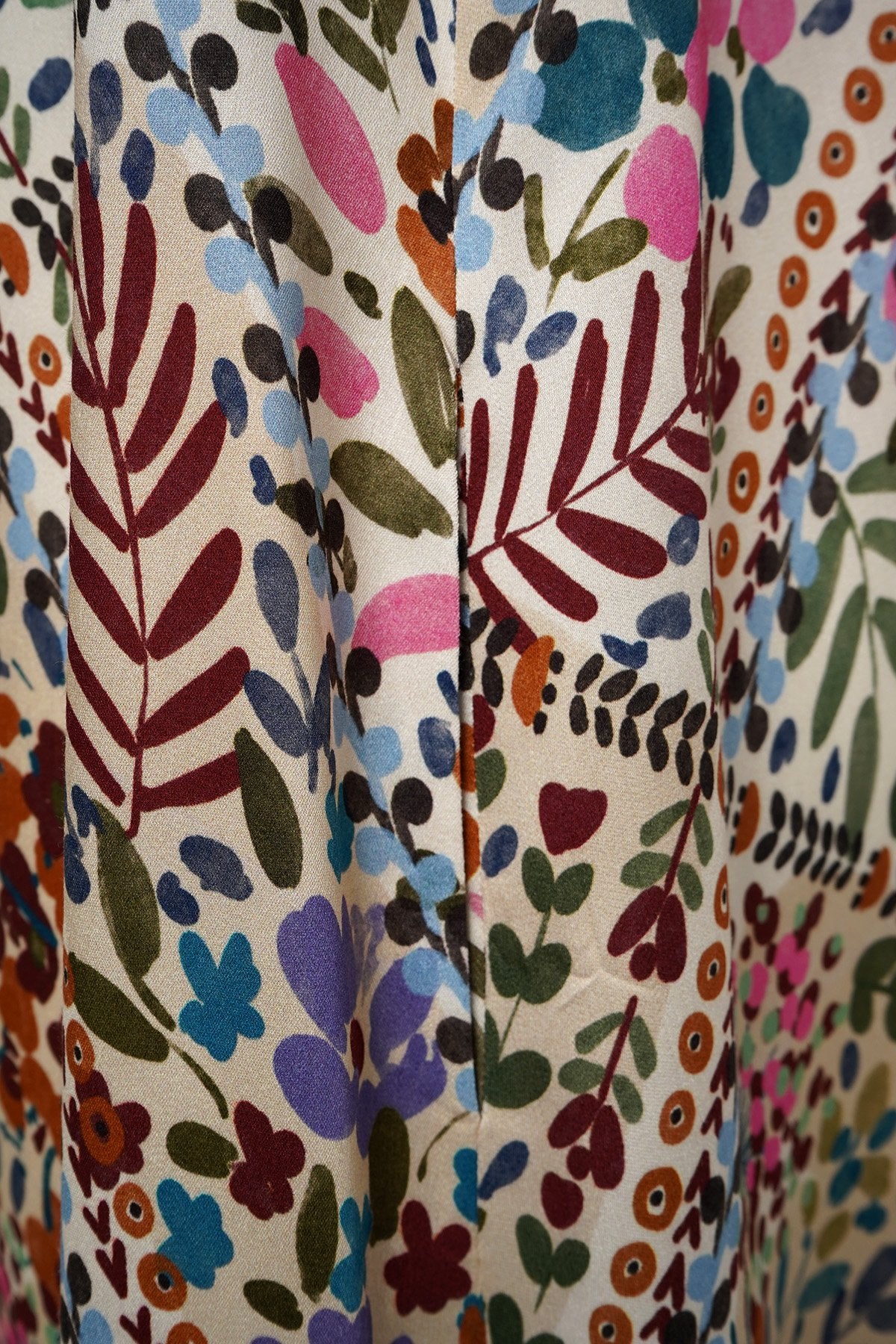 A-shape Shirt Dress (Beige Print)