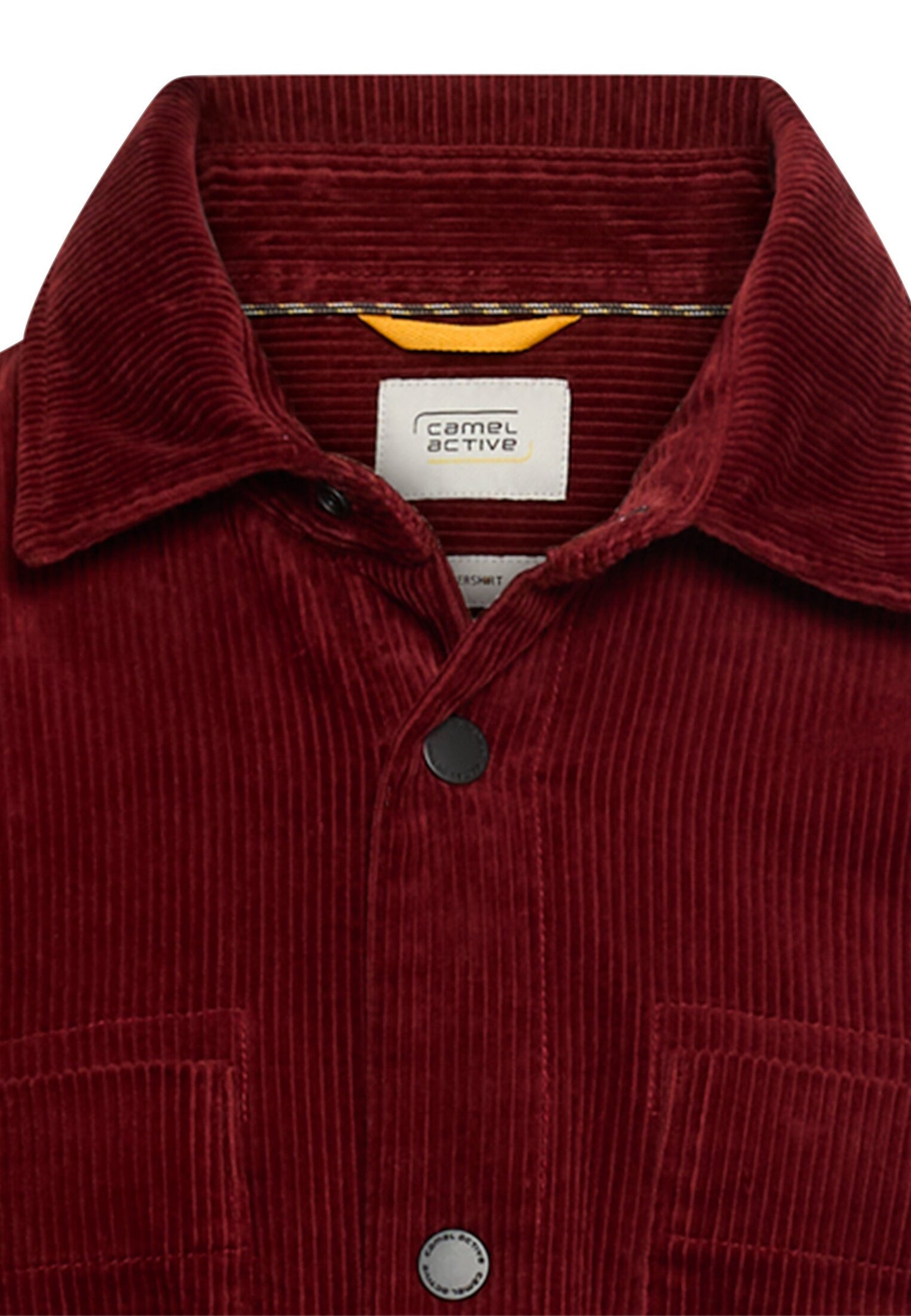 Cord Overshirt mit Druckknöpfen (Amber Red)
