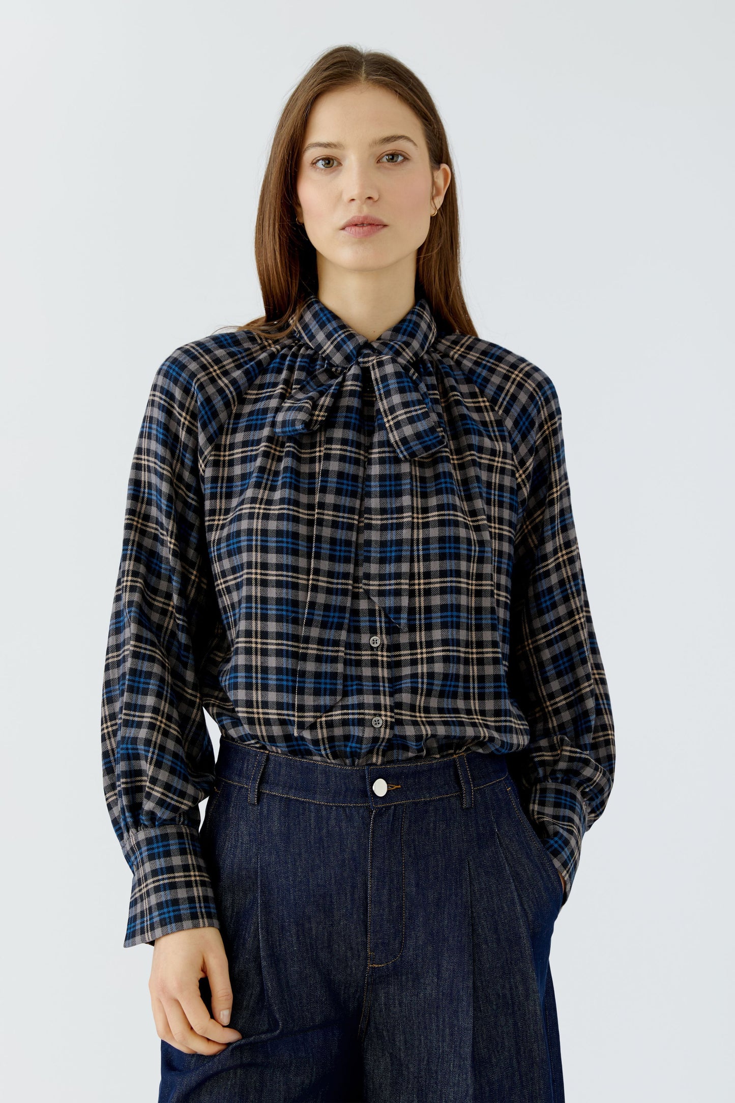 Bluse (Dk Blue Camel)