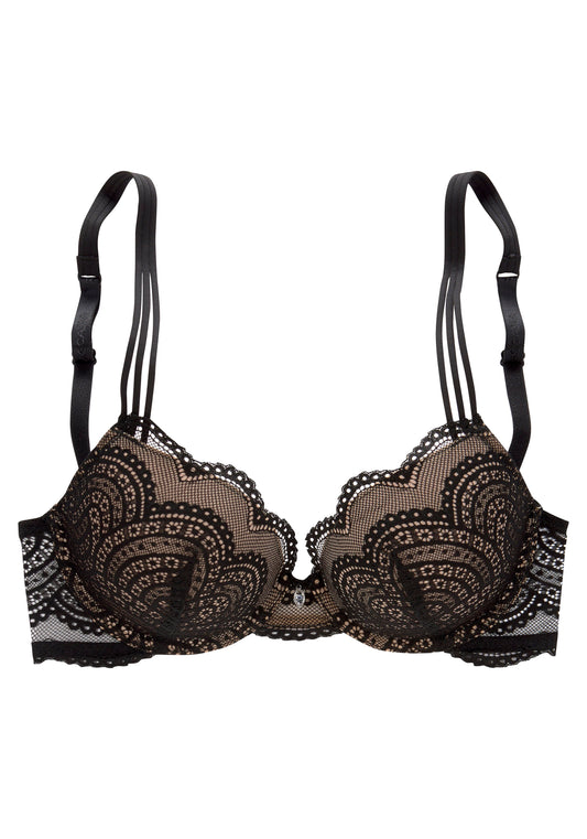 lascana Push-up BH (Black)