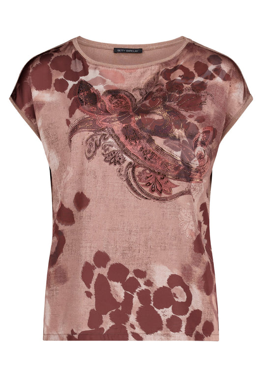 Blusenshirt (Brown/red)