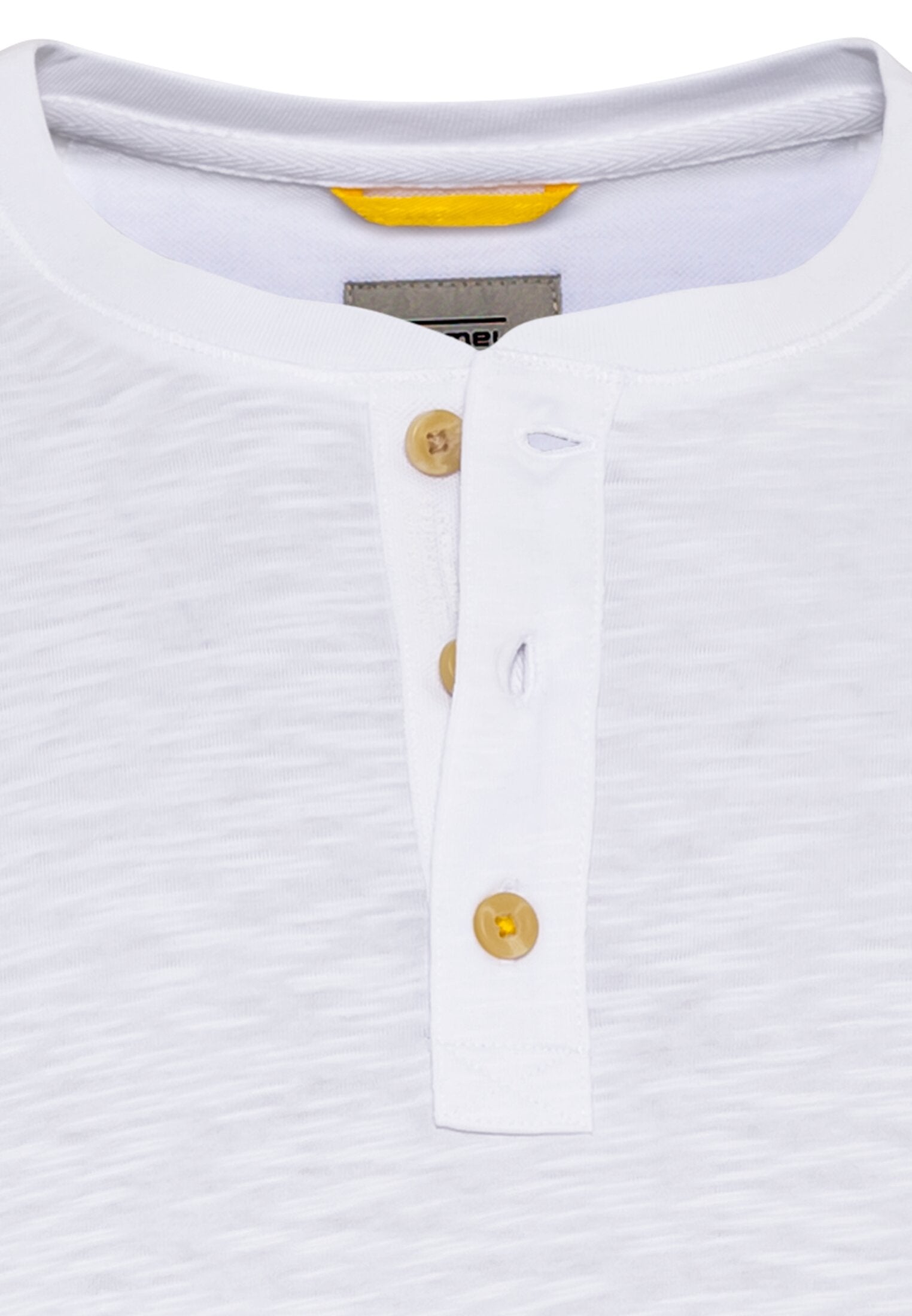 Kurzarm Henley aus Organic Cotton (Broken White)