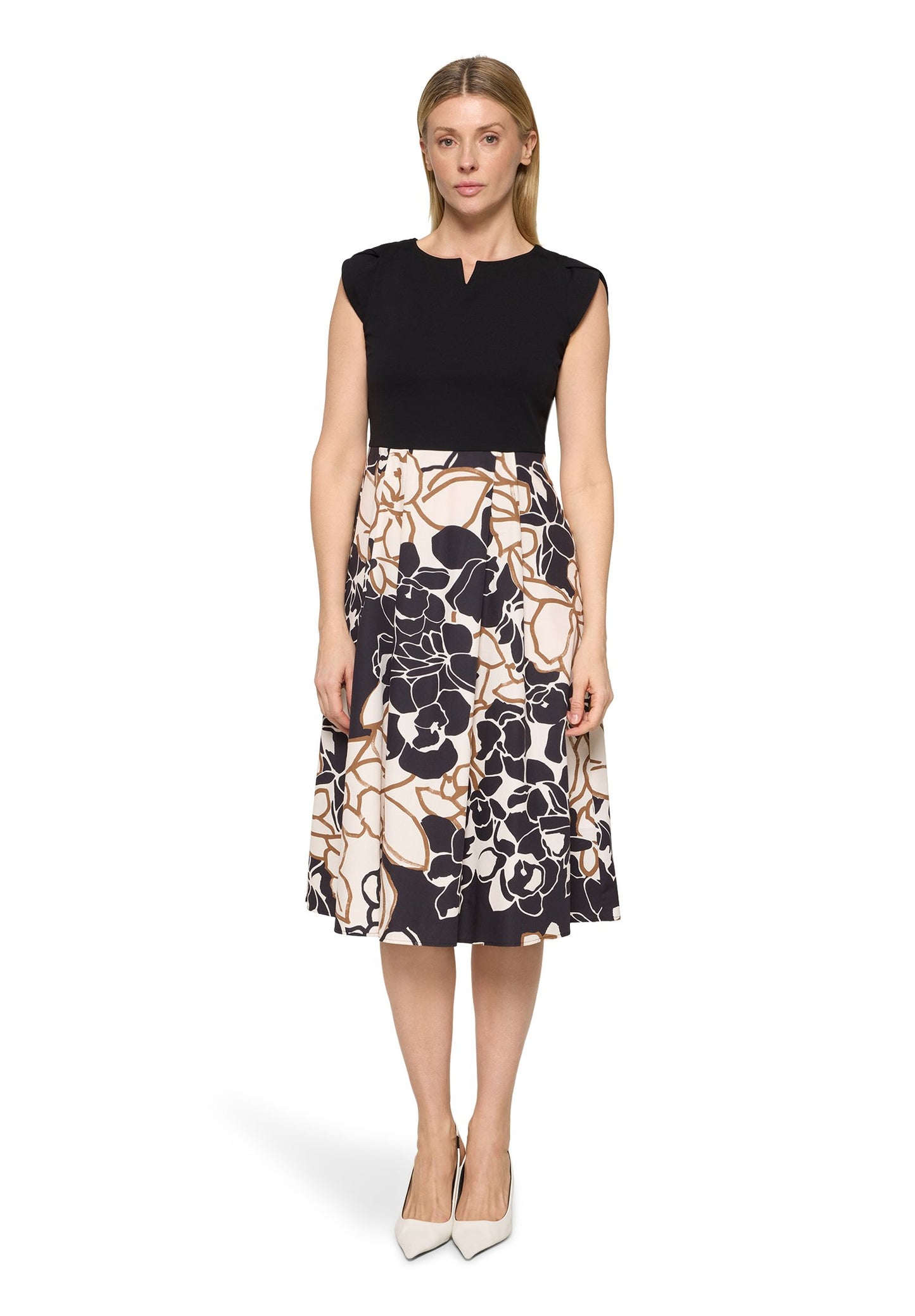 Etuikleid (Beige/black)