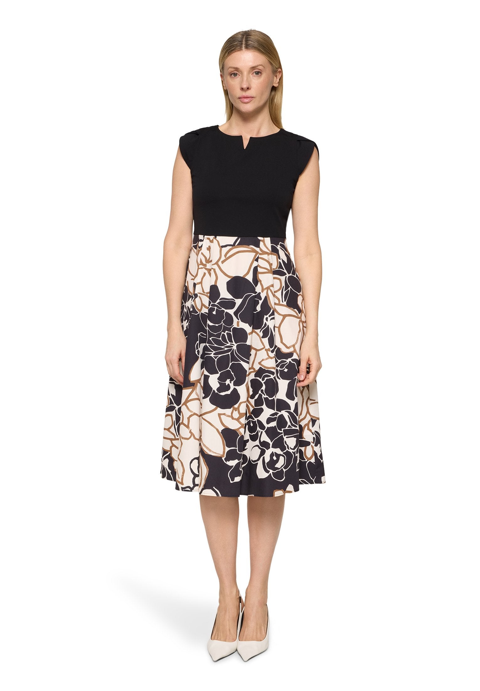 Etuikleid (Beige/black)