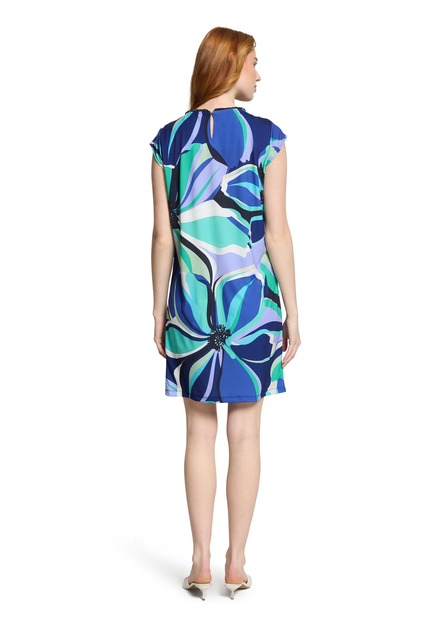Jerseykleid (Blue/green)