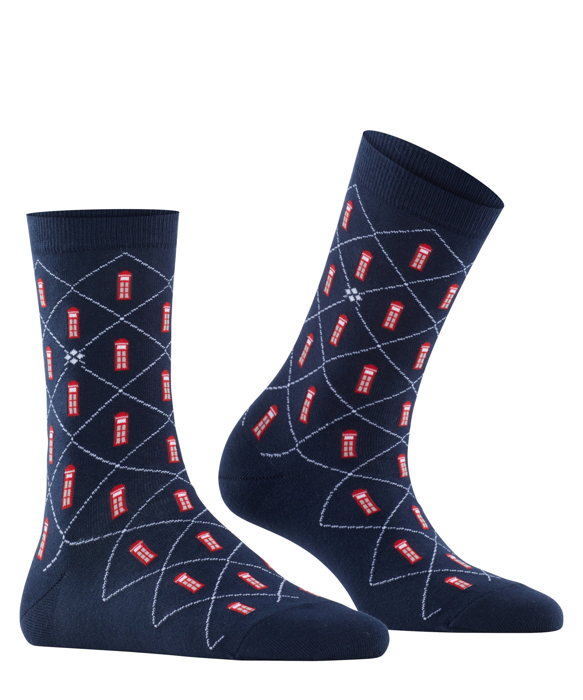 Burlington Phone Booth Damen Socken (Marine)