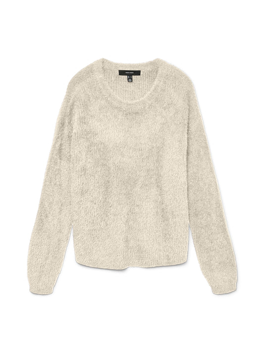 Vmpuff Ls O-neck Pullover Boo (Birch)