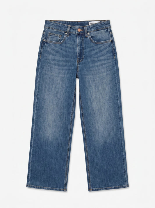 Vmolivia Stretch Hr Wide Jns Li3182 Noos (Medium Blue D)