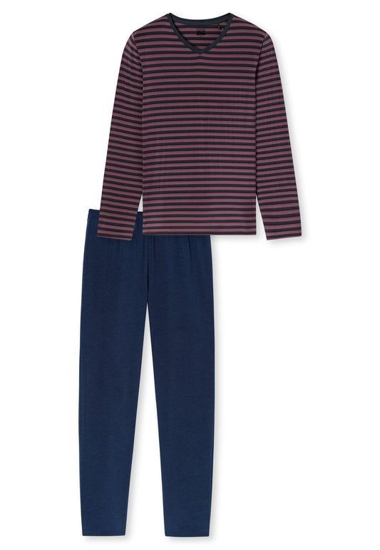 Schlafanzug lang (Deep Sea Blue)