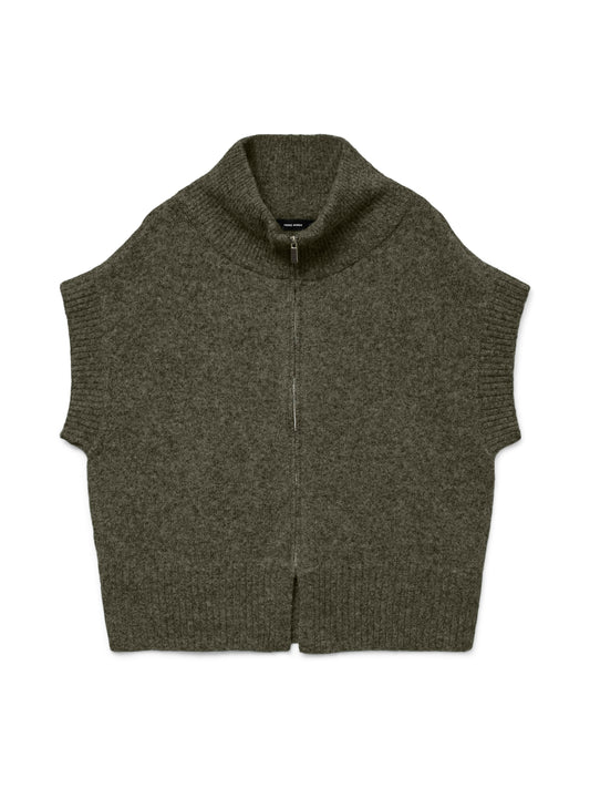 Vmbang Sl Highneck Zipper Vest Boo (Grape Leaf)