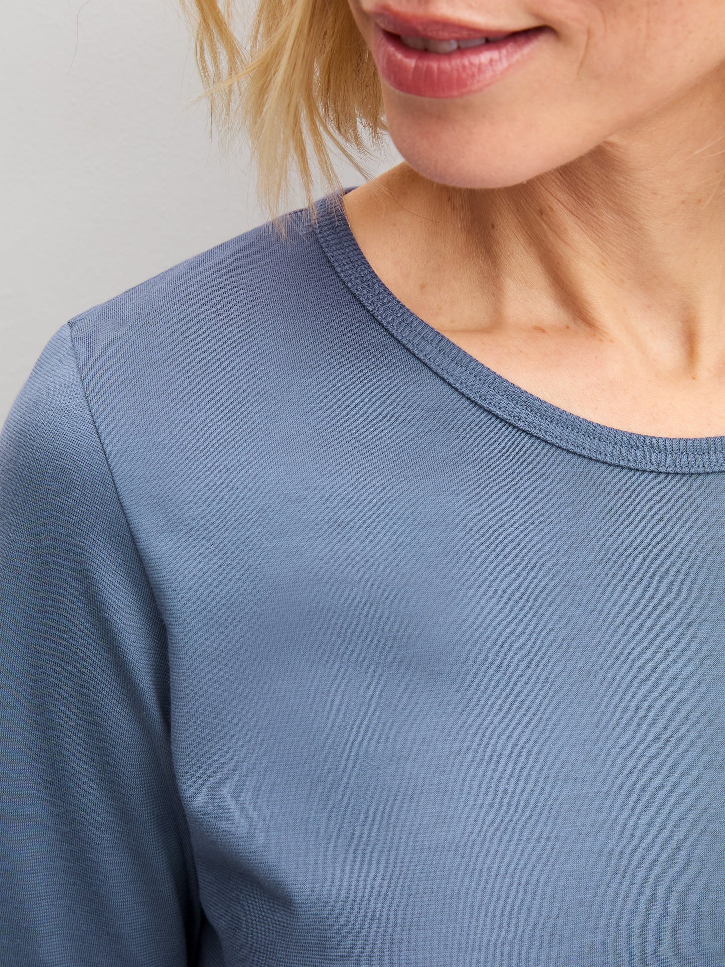 DAMEN Shirt langarm (Folkstone Grey)