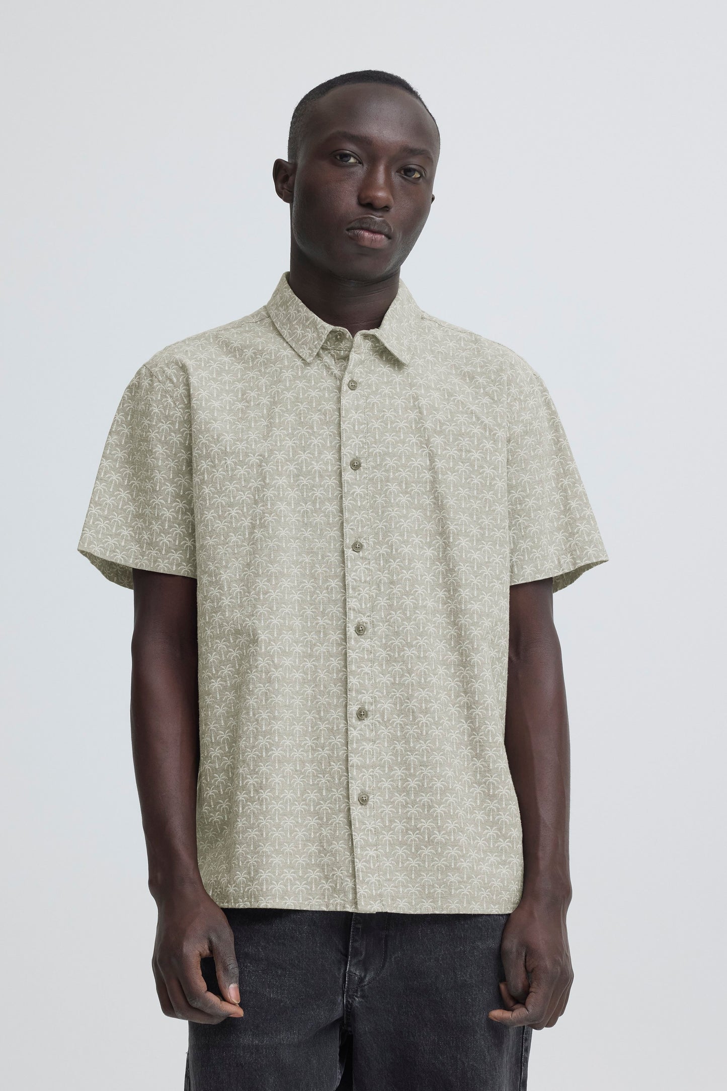 Bhaban Shirt Print (Dusty Oliv)