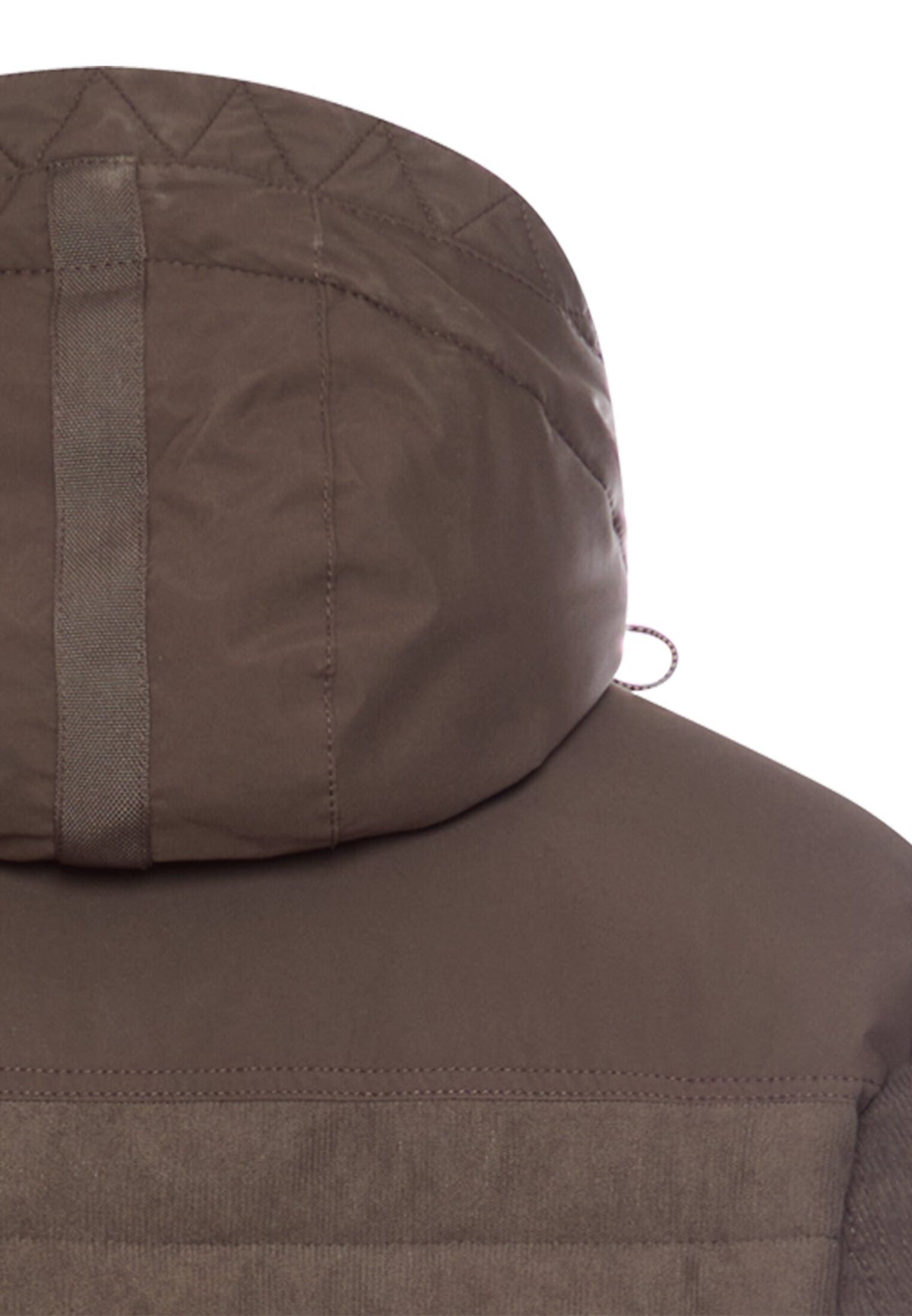 Cordjacke mit abnehmbarer Kapuze (Dark Choclate)