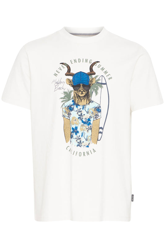BHJERRON tee (White Deer)