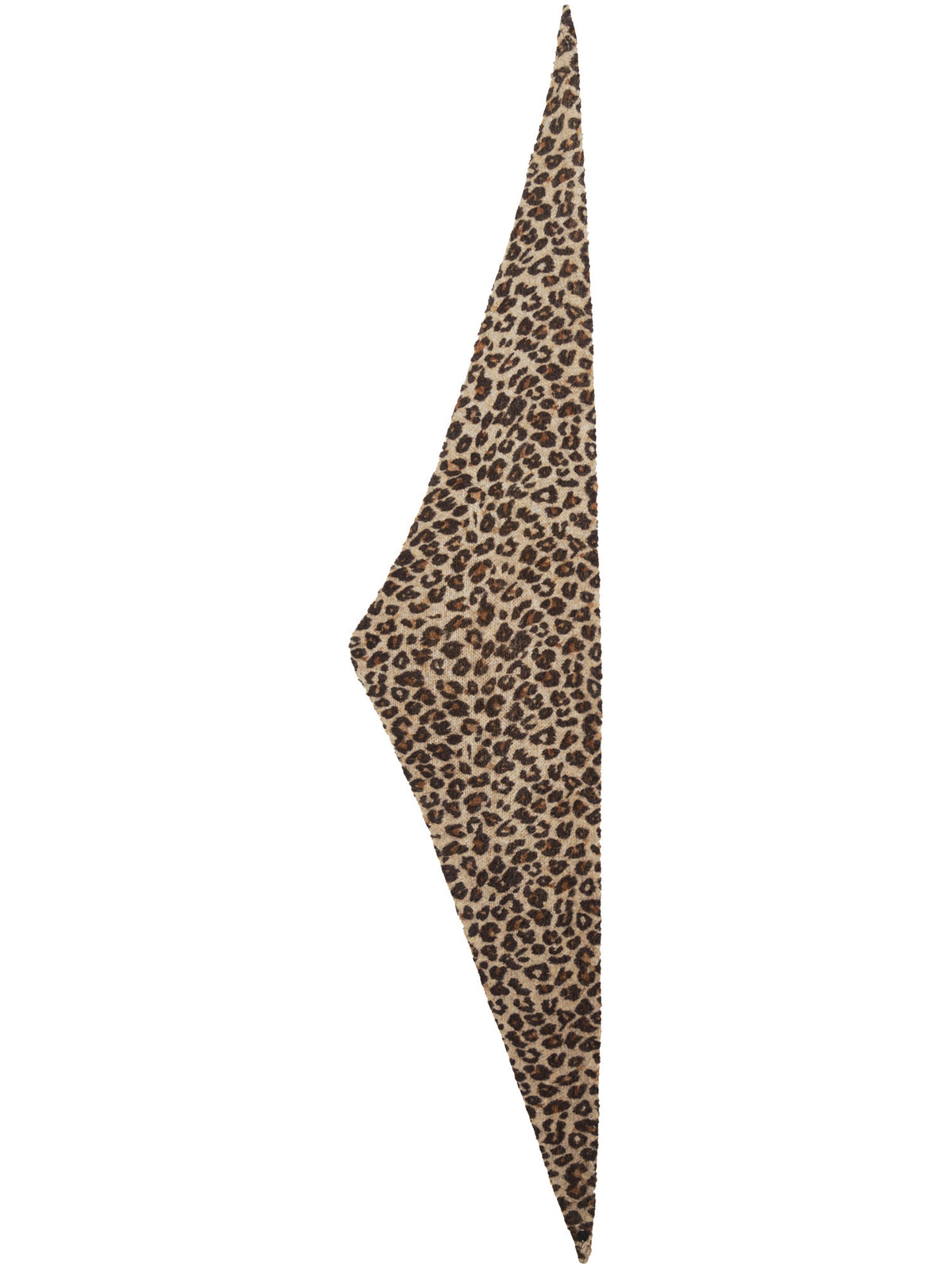 Polyacryl Tuch Kuscheliges Dreieckstuch mit Leo-Design (Camel)
