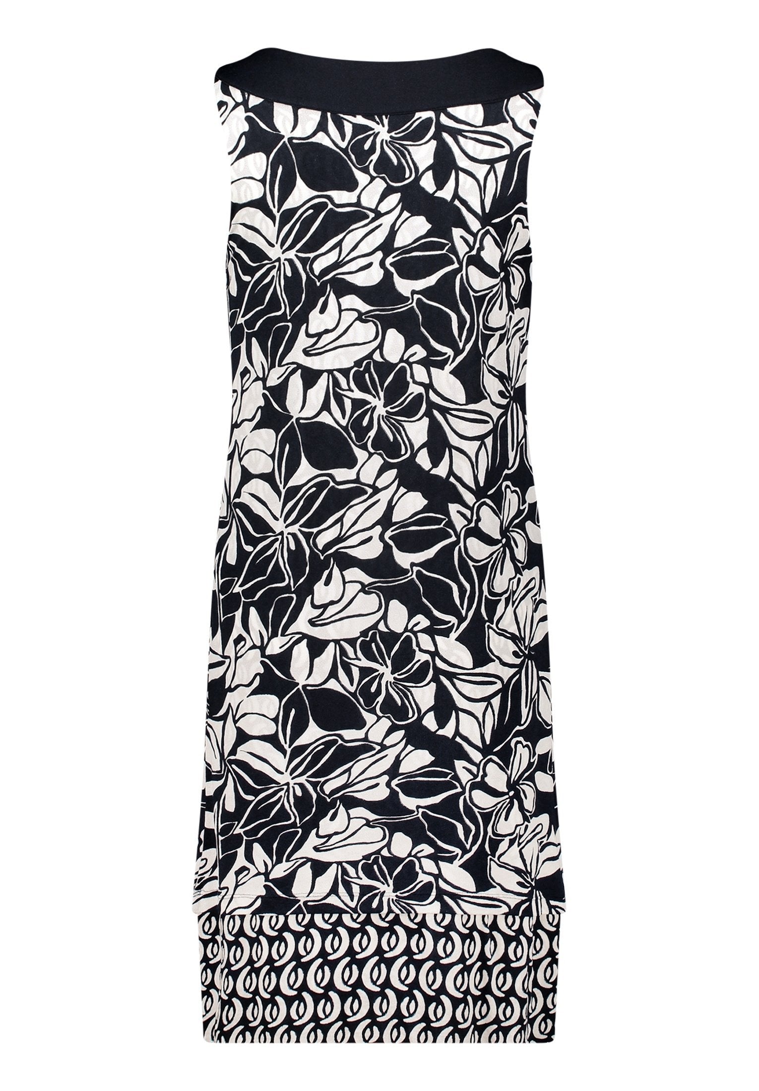 Jerseykleid (Dark Blue/cream)