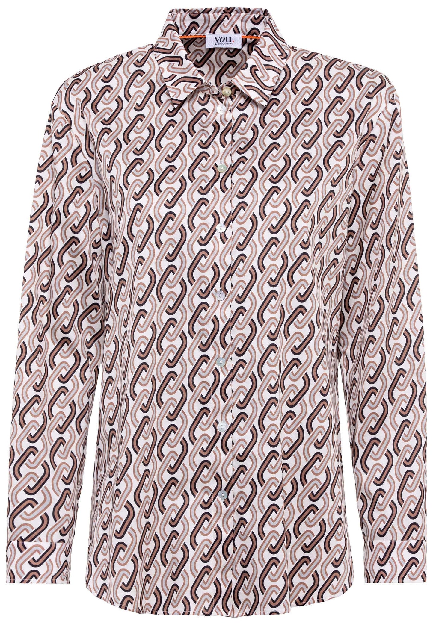 Bluse 1/1 Arm (Haselnuss Druck)