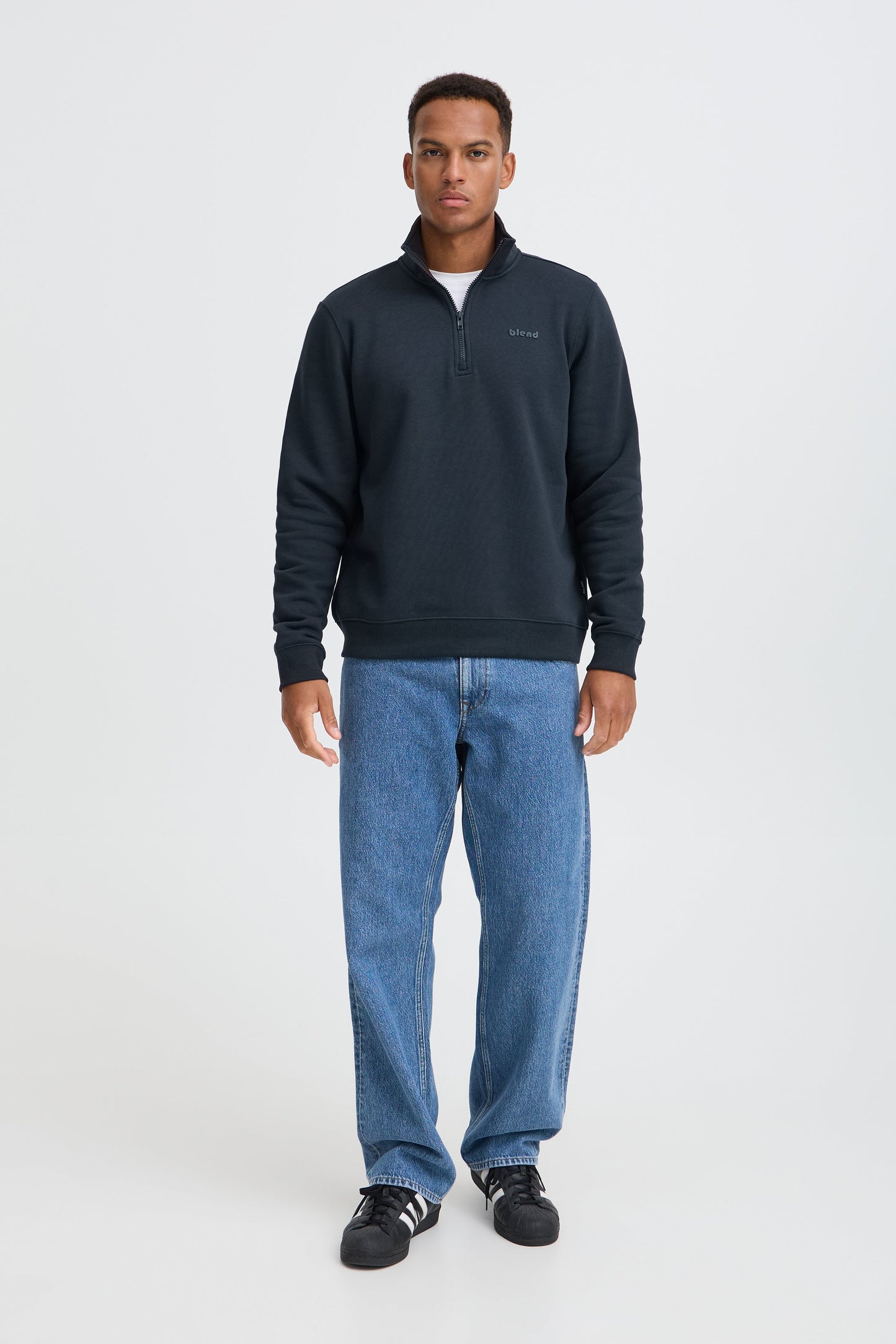 Bhdownton Halfzip Pp Noos (Dark Navy)
