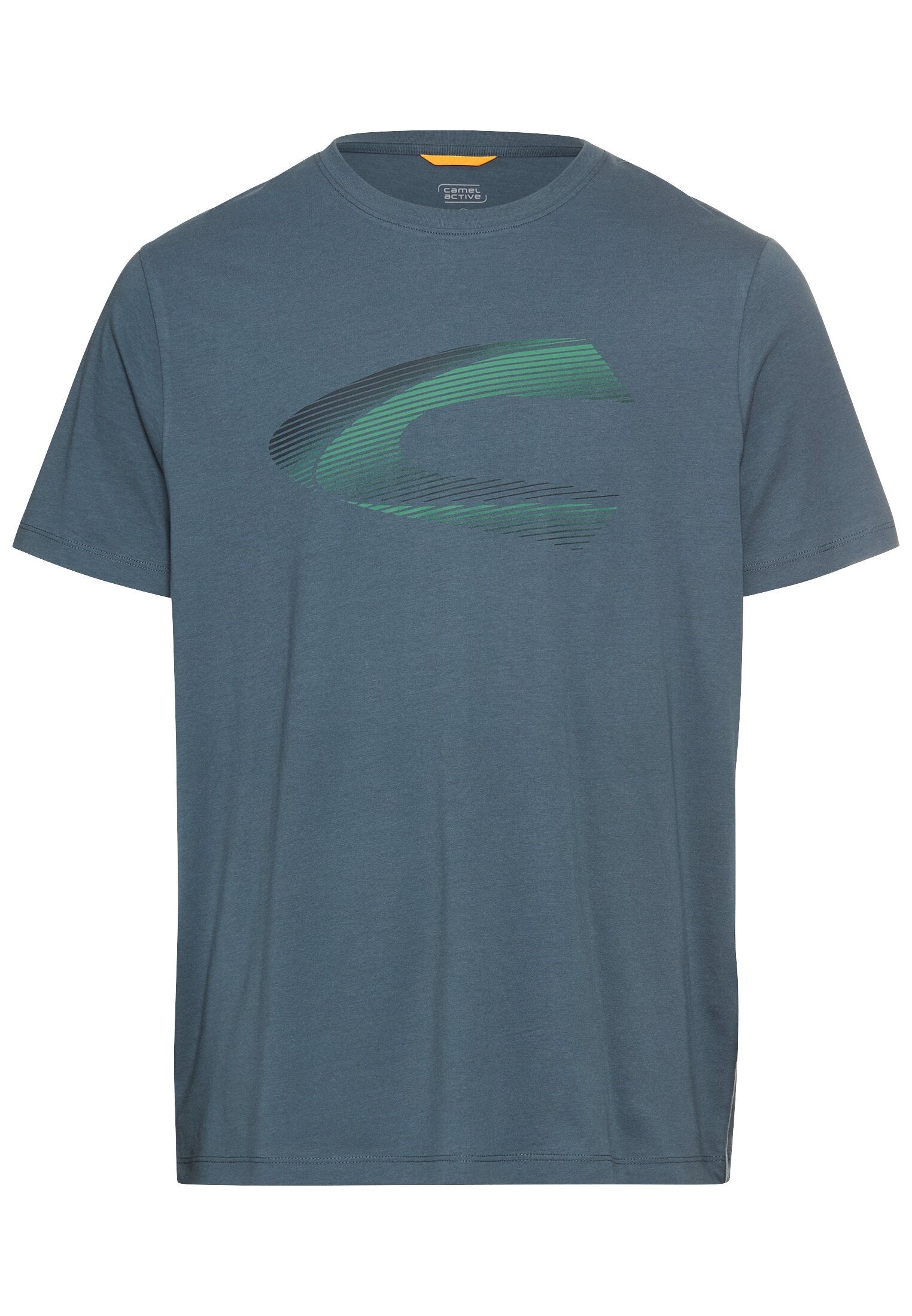 T-Shirt mit Print aus nachhaltigem Organic Cotton (Tinted Blue)