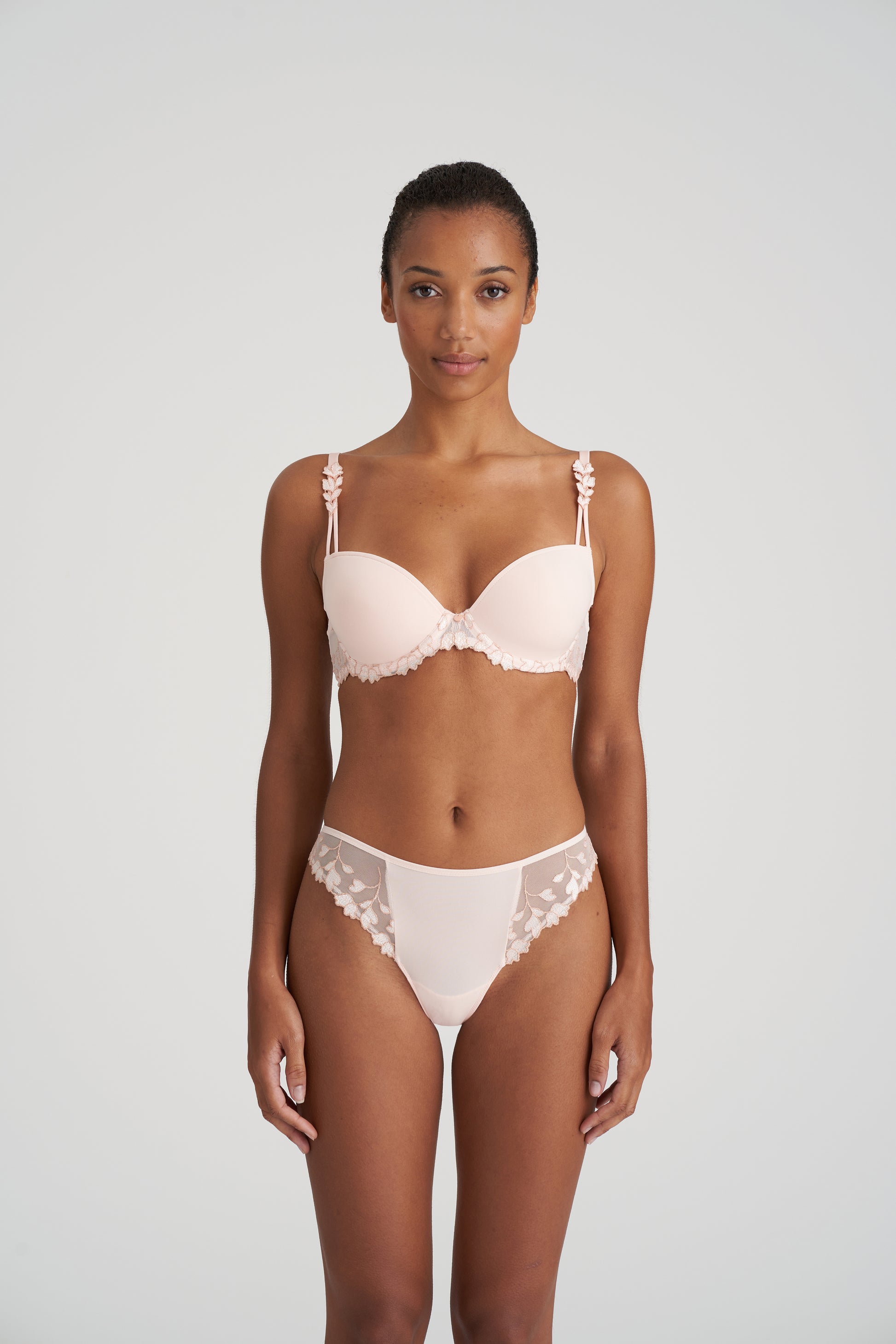 LEDA Glossy Pink Unterlegter BH tiefdekoll. (Glp)