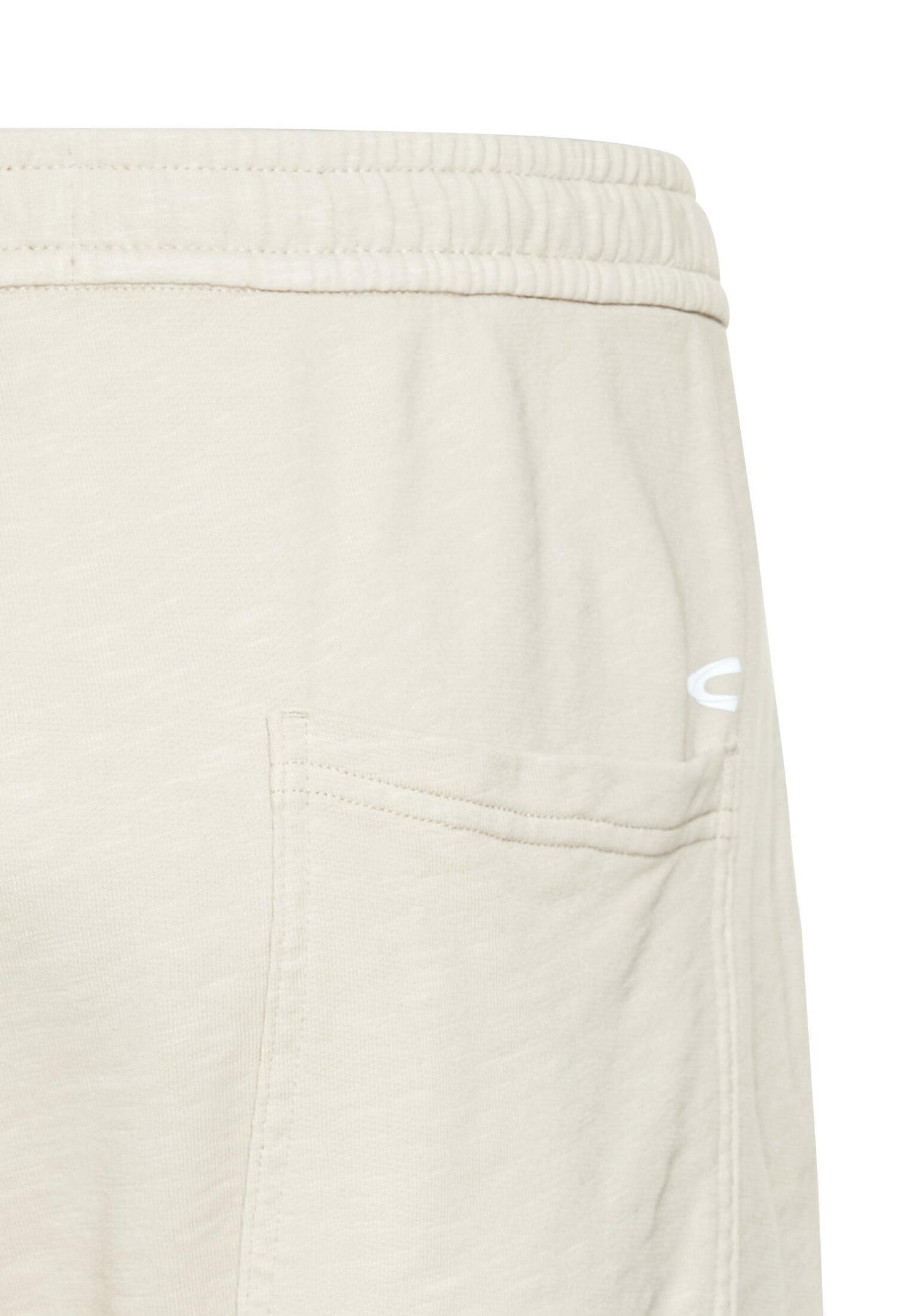 Bermuda Shorts mit elastischem Bund (Beige)