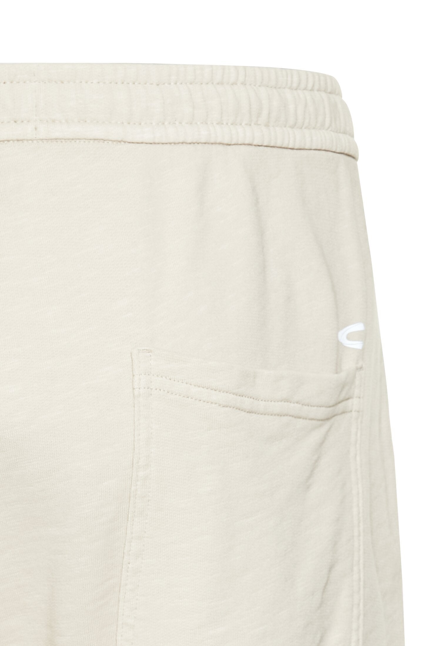 Bermuda Shorts mit elastischem Bund (Beige)