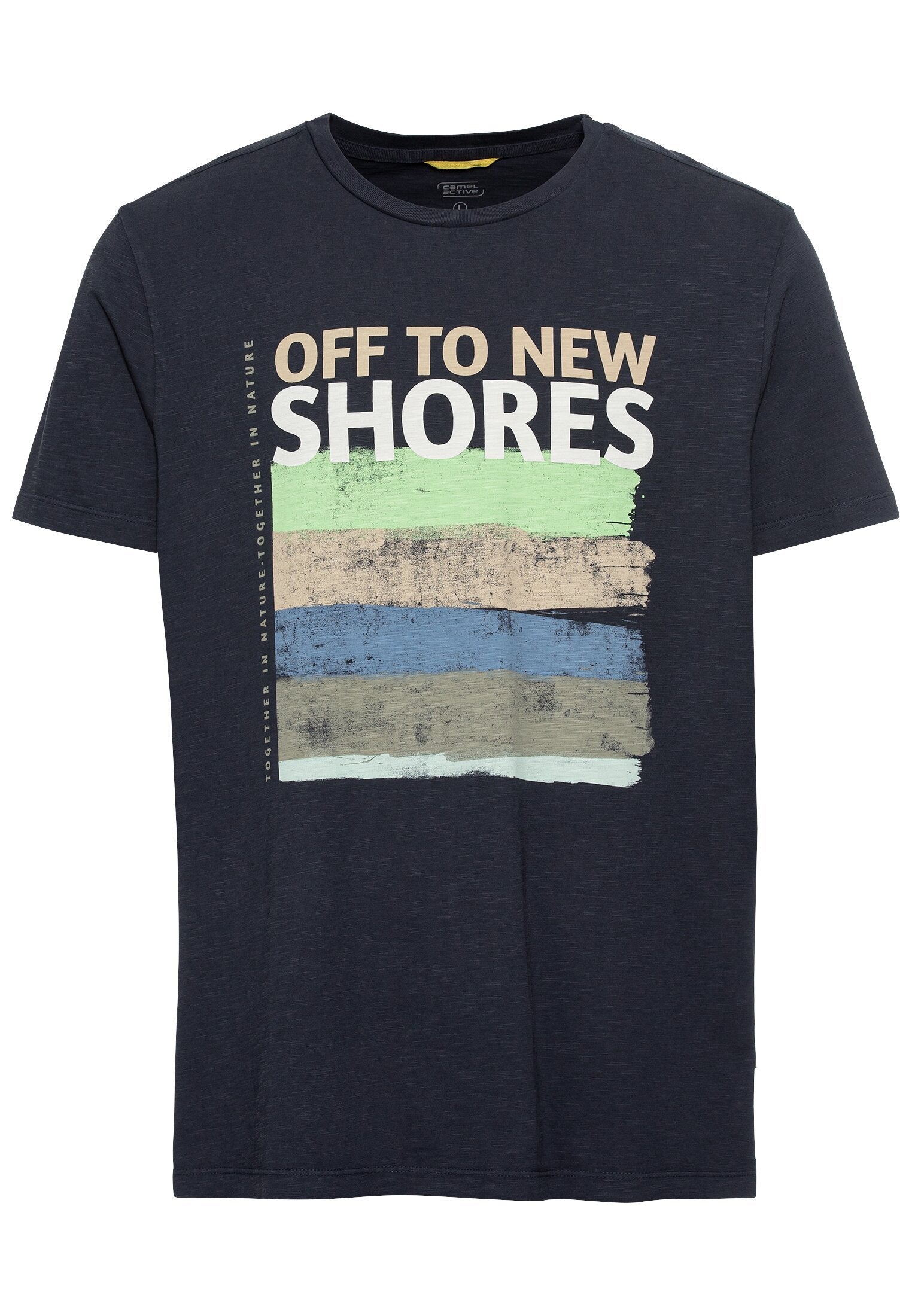 T-Shirt mit Print aus nachhaltigem Organic Cotton (Night Blue)