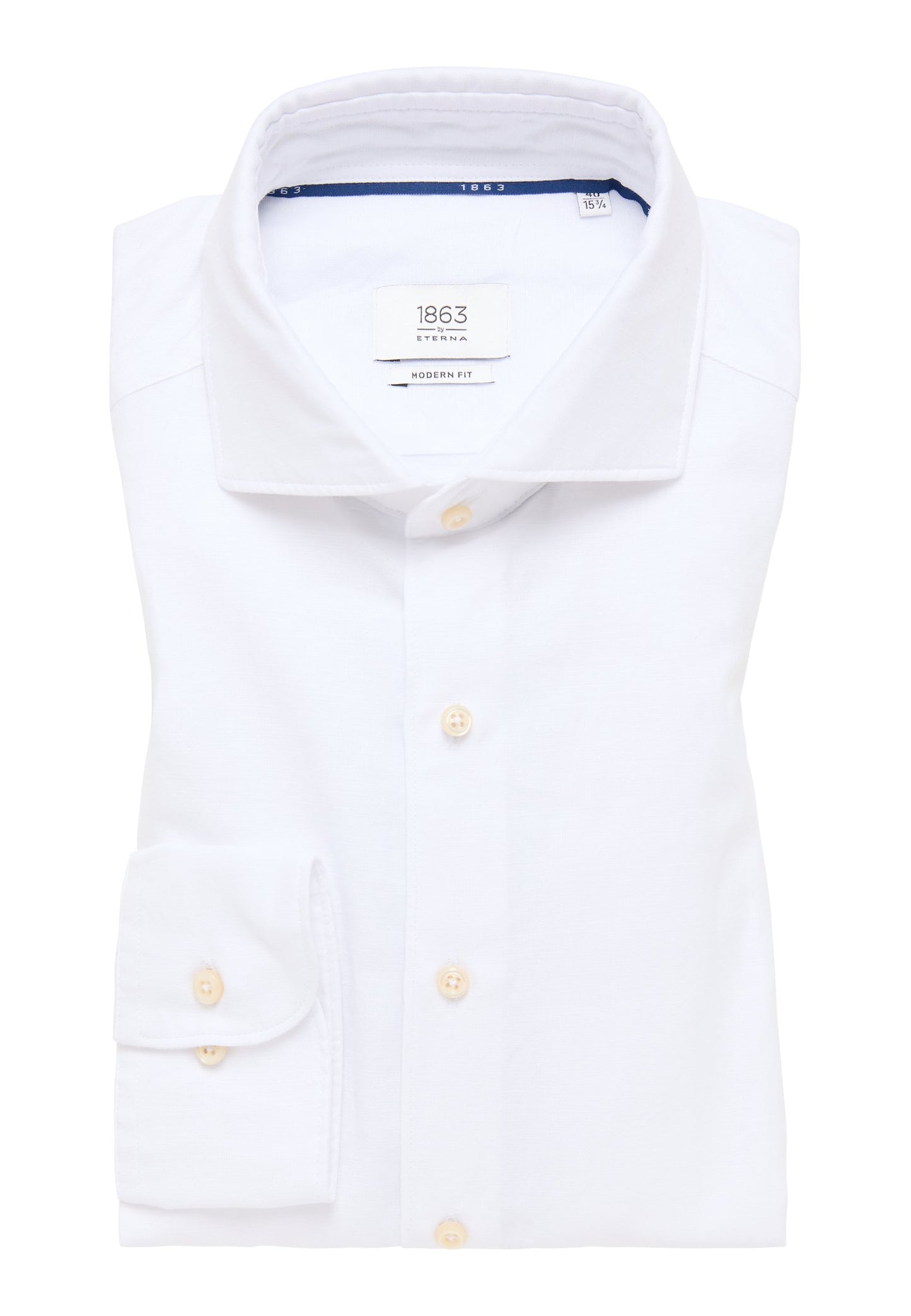 Linen Shirt Twill Langarm (Weiss)