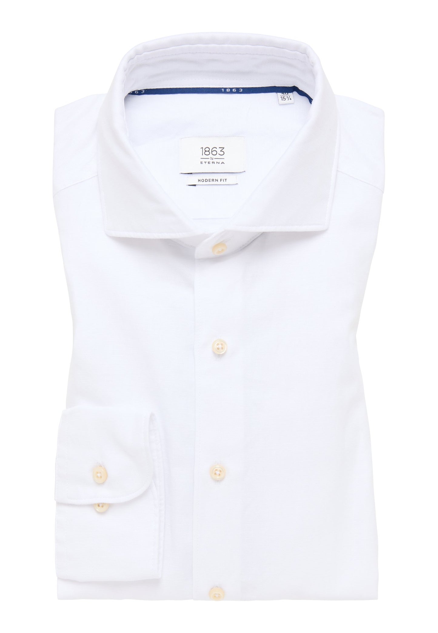 Linen Shirt Twill Langarm (Weiss)