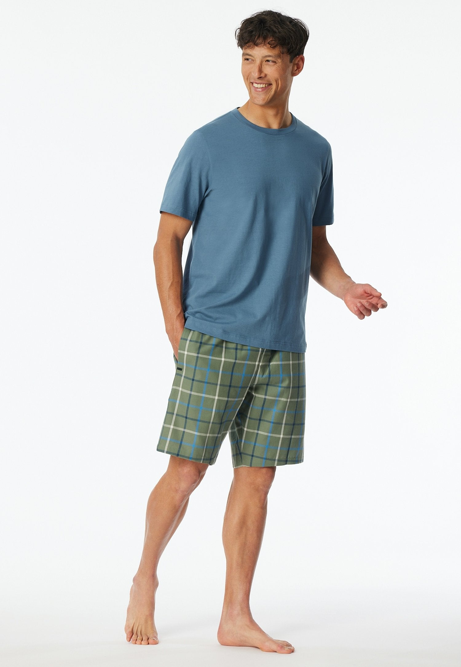 T-Shirt Rundhals (Atlantikblau)