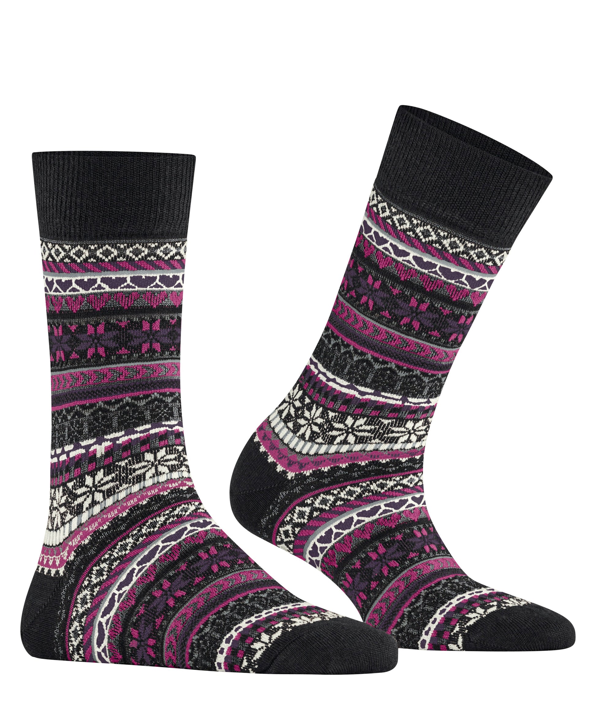 Burlington Fair Isle Delight Damen (Black)