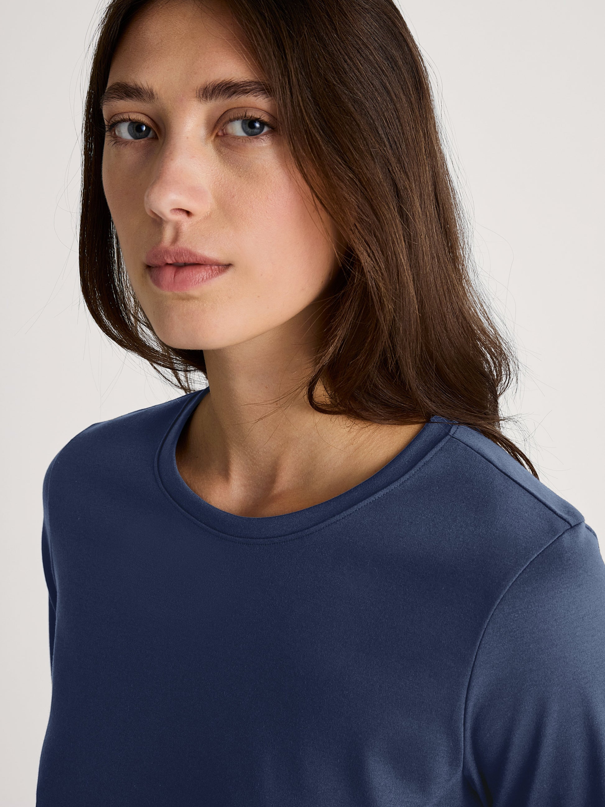 WOMEN Shirt long-sleeve (Peacoat Blue)