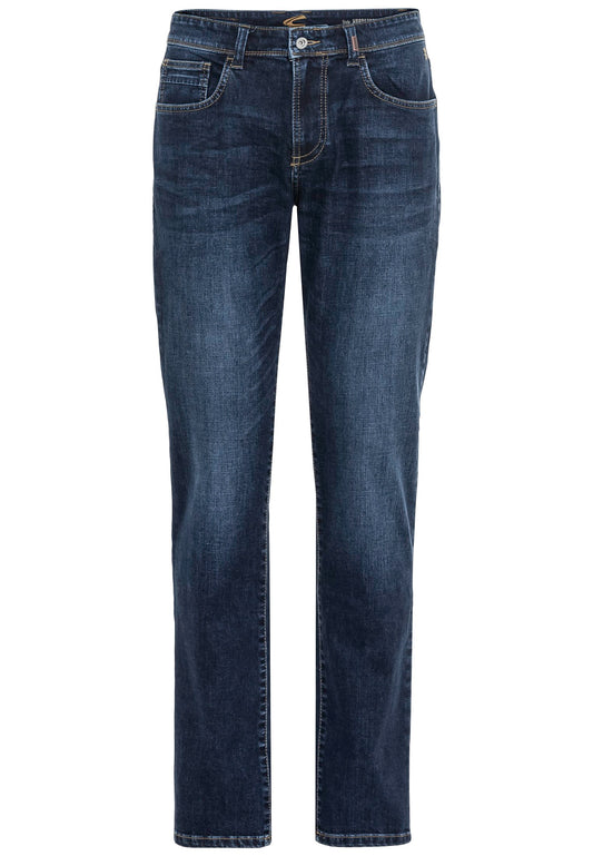 Relaxed Fit 5-Pocket Jeans aus Baumwolle (Indigo)