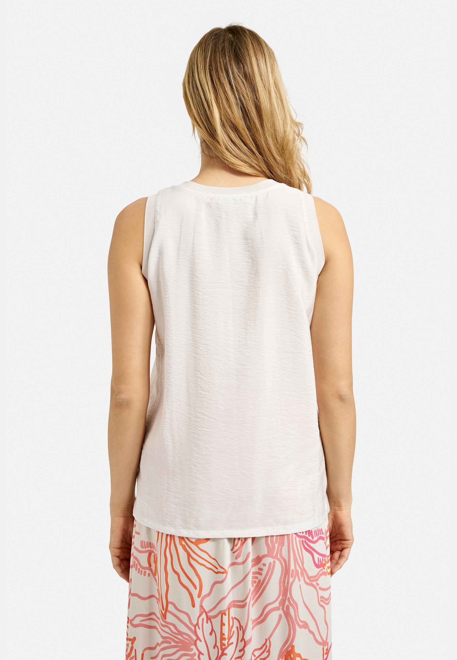 Crinkled Woven Top (Sand)