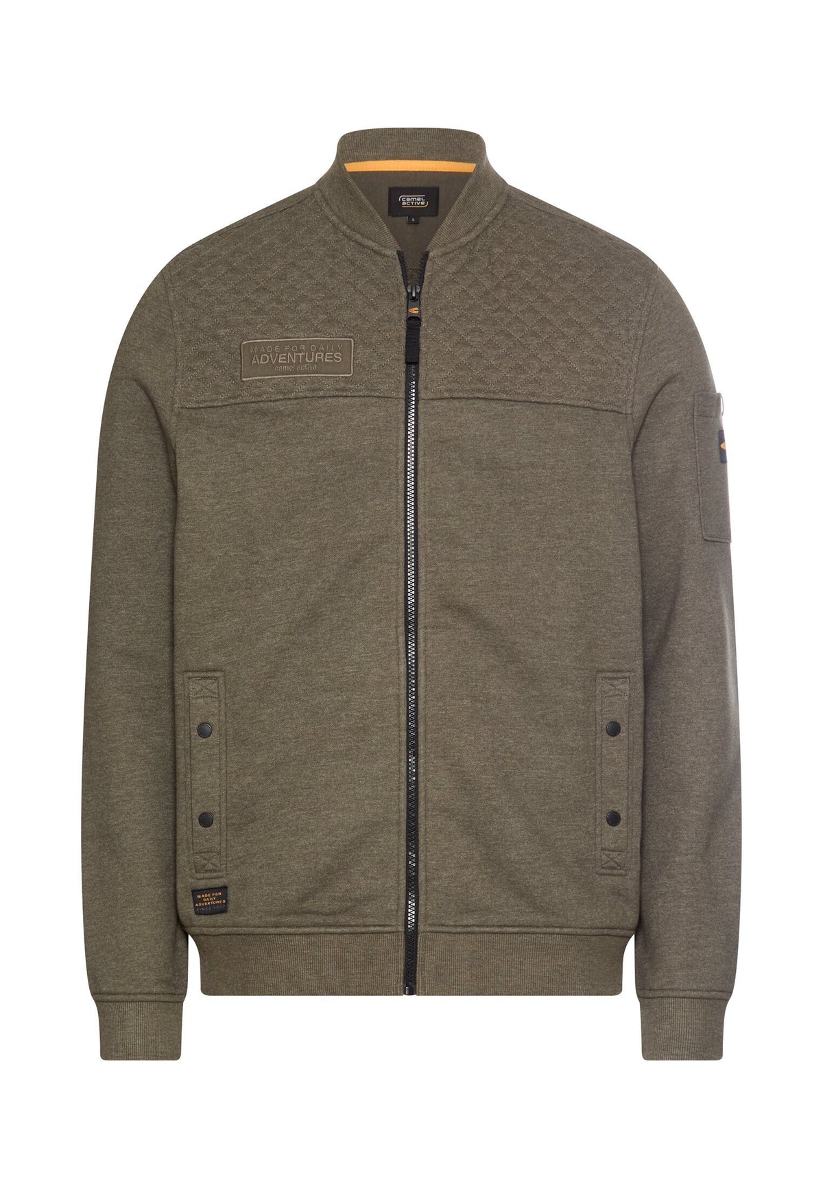 Sweat-Bomberjacke mit Ärmeltasche (Dark Olive Green)