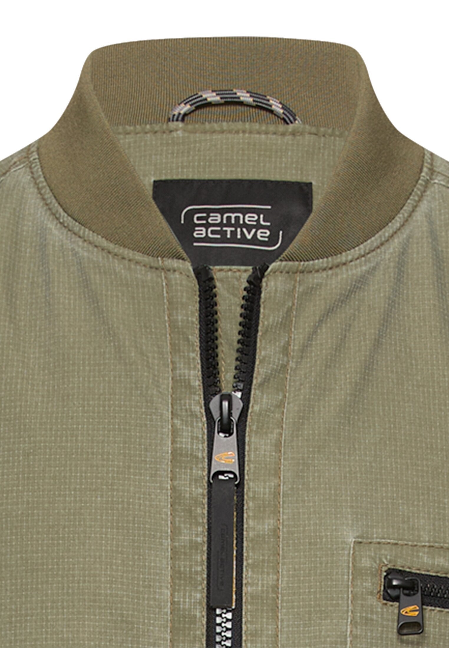 Blouson mit Bomberkragen aus Ribstop (Deep Olive)