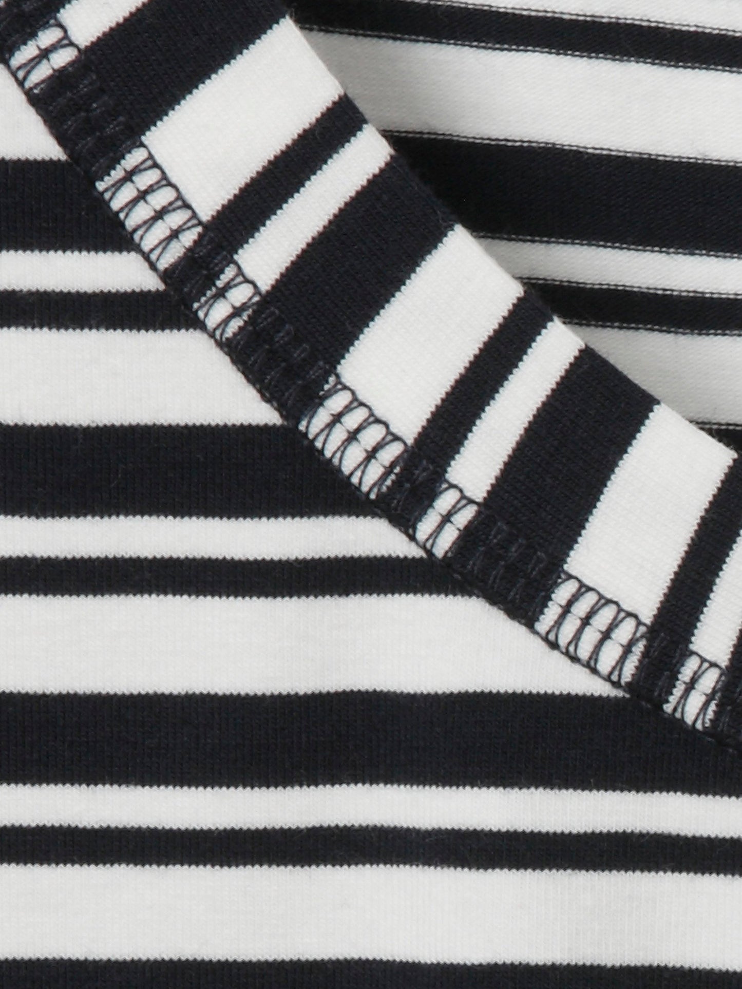 T-Shirt Rundhals 3/4 Arm (Navy / Offwhi)